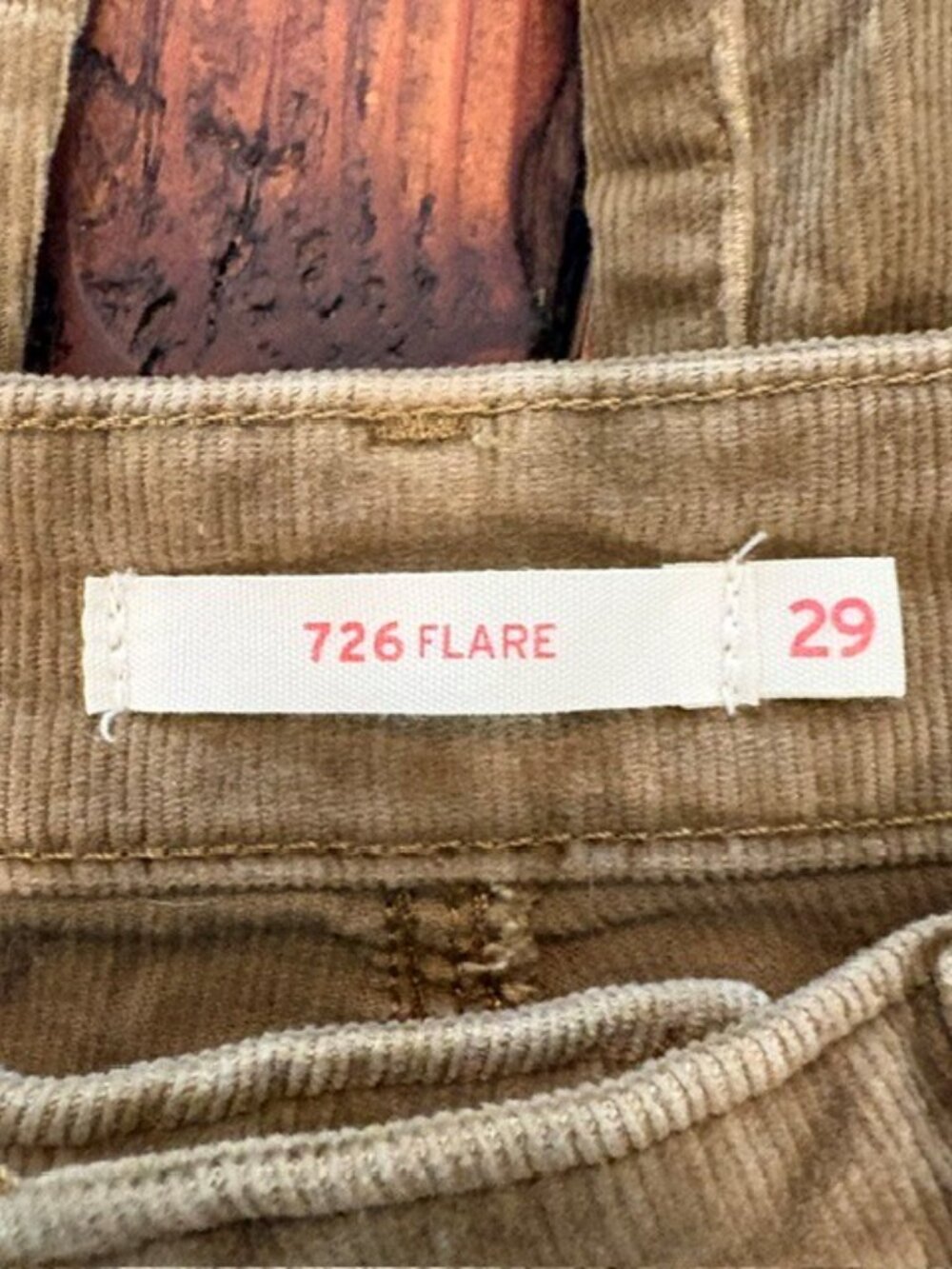 Levi's 726 High Rise Flare Corduroy Jeans-Size 29x32 - Picture 5 of 8